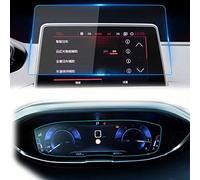 WOHOOD For P&eugeot 3008 5008 2017 2018 2019 2020 Car Navigtion Tempered Glass LCD Screen Protective Film Sticker Dashboard Guard(A+b)