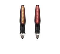 WOHOOD Motorcycle Taillight indicator brake Motorcycle Turn Signal Indicator Lights Front Rear Day Running Light Flowing Sequential turn signal lamp Red Brake stop