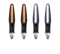 WOHOOD Motorcycle Taillight indicator brake Motorcycle Turn Signal Indicator Lights Front Rear Day Running Light Flowing Sequential turn signal lamp Red Brake stop