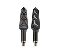 WOHOOD Motorcycle Taillight indicator brake Motorcycle Water Flowing LED Turn Signals Blinker Lights Built Relay Bendable Tail Flasher Indicator