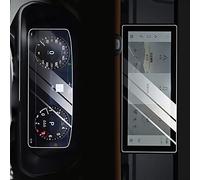 WOHOOD Tempered Glass Protective Film For L&and R&over For Defender P400 HSE 2020 2021 Car Navigation Screen Protector Car Interior Stickers(1 set)