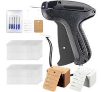 wohot Clothes Tagging Gun with Tag, Tag Gun for Clothing with 2000 Barbs (5 cm), 5 Replacement Needles + 150 Brown Tags + 150 White Price Tags, Kimble Guns for Bazaar, Clothes, Socks, Hats, Trade