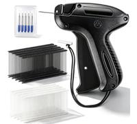 wohot Price Tagging Gun Standard Retail Tag Gun, Clothes Tagging Gun with 5 Replacement Needles + 4000 Kimble Barbs(White & Black, 5cm) for Price Labels Tags, Kimble Gun for Bazaar, Clothes, Trade