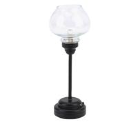 WOHPNLE 1:12 Dollhouse Miniature Ceiling Light, Realistic Black LED Hanging Lighting with On Off Switch for Dollhouse Kitchen Living Room Bar Decor (Black)