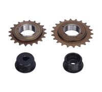 WOHPNLE 2pcs Freewheel Left Drive Adapter Set, Steel 20T 22T Electric Bike Flywheel Set with Adapter for MY1016Z, MY1016, MY1018, MY1020 Electric Bike Motor