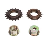 WOHPNLE 2pcs Freewheel Left Right Drive Adapter Set, Durable Steel 16T 18T Flywheel Adapter Kit for Electric Bike, Trike, Scooter, Go Kart
