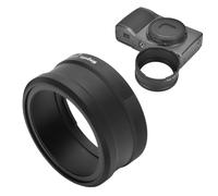 WOHPNLE 49mm Magnetic Lens Adapter for GR3X, Secure Fit Lens Filter Adapter Alloy Build Stepping Rings Quick Attach Camera Filter Matte Black Step Up Rings for Outdoor Studio