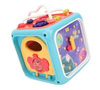 WOHPNLE Baby Activity Cube, Busy Learners Activity Cube Multi Functional Toddler Activity Cube Box Baby Educational Developmental Interactive Drum Toy