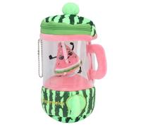 WOHPNLE Banana Plush Doll, Cute Stuffed Toy with Rotating Drawstring Keychain, Soft Cartoon Pendant for Bag Decoration and Gift Giving (Watermelon)