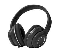 WOHPNLE BT5.2 Wireless Gaming Headset, Plush Pads Headphones Quick Controls PC Headset Folding Design Bluetooth Headphones for Desktop Laptop Game Office (Black)