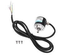 WOHPNLE Compact Solid Shaft Rotary Encoder, 5 to 24V DC 1024 1000 Pulse Incremental Encoder Sensor ABZ 3Phase 6 mm Shaft 3000 to 6000 RPM for Motion Controls Linear Encoder Applications (1024Z)