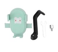 WOHPNLE Cute Frog Motorcycle Phone Mount, Vibration Withstand Bike Phone Holder for Rearview Mirror Cycling Phone Mount Quick Install Release Green