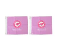 WOHPNLE Equestrian Training Flag, 2PCS Polyester Pongee Professional Equestrian Sports Flag for Outdoor Horse Riding Racing (Purple)