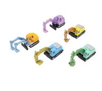 WOHPNLE Excavator Construction Toy Set, 5 Pcs Durable Alloy Engineering Trucks with Detachable Hook for Children's Imaginative Role Play Indoor Outdoor