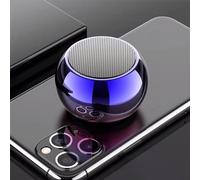 WOHPNLE Good Sound Quality Smart Speakers, Proable Bluetooth Speaker with Screen Advanced Technology Easy Connection Dual Speaker for Outdoor Home Party (Blue)