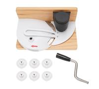 WOHPNLE Manual Bread Slicer with Hand Crank, Stainless Steel Home Bread Slicer Rotary Bread Cutter with Adjustable Thickness for Home Baking and Commercial Use