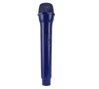 WOHPNLE Microphone Prop, Lightweight Simulated Plastic Fake Microphone for Singing Speaking Training Cosplay Photography (Dark Blue)