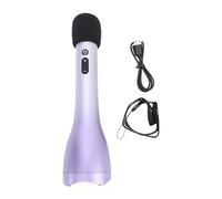 WOHPNLE Microphone Wireless Voice Amplifier, Handheld Microphone Loudspeaker for Singing, Home Party, Karaoke, Meeting, Outdoors, Speech, Party Desktop Mic Speaker (purple)