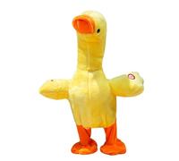 WOHPNLE Multi Function Tummy Time Ducks, Soft and Skin Friendly Dancing Mama Duck Waddling Duck Game Toy for Toddlers Friends Family Members Colleagues (Battery model)