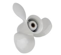 WOHPNLE Outboard Propeller, 9 1/4x8 - J1 Aluminum Alloy 3 Blades Boat Propeller for 9.9-15HP Engine with 8 Spline Teeth, Right Hand Rotation