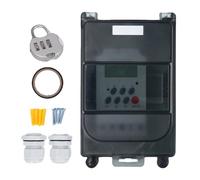 WOHPNLE Pool Pump Timer with Password Lock, IP67 Programmable Digital Timer Switch 28 ON OFF Schedules with Password Lock for Outdoor Use