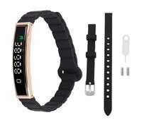 WOHPNLE Pulsera inteligente Rastreador de ejercicios, Reloj rastreador de ejercicios Accesorio magnético Control remoto de fotografía Diversos modos de ejercicio 5,6 mm Soporte a prueba (Dorado)