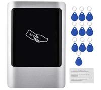 WOHPNLE RFID Door Access Management Smart Card, watertight Metal Touch Screen Card Access Reader IP65 Rated Wiegand Output/Input Access Control Reader (ID)
