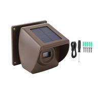 WOHPNLE Solar Wireless Driveway Alarm, IP55 800M Long Range Outdoor Motion Sensor Detector Driveway Alert System for Monitor Protect Inside and Outside Property