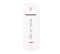 WOHPNLE USB Portable Wifi, 4G LTE Mini Hotspot Device with 150Mbps High Speed Micro SIM Card Slot 10 Users WPA WPA2 WiFi Encryption Hotspot for Working at Home and Traveling (White)