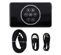 WOHPNLE Wireless Car Video Adapter Dongle, 4k Bluetooth 5.0 Wifi Multimedia Adapter with 2 USB Cables, Aluminum Alloy, Glass Car Entertainment for Traveling (2+16)