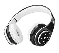 Bluetooth Headphones for Kids, 85db Volume Limited, up to 6-8 Hours Play, Stereo Sound, SD Card Slot, Over-Ear and Build-in Mic Wireless/Wired Headphones for Boys Girls(Black)