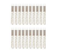 Woideklu 20-piece Eyelash Shampoo Brush Set, Facial Cleansing Brush, Makeup Removal Aid, Deep Pore Cleaning, Nylon And Aluminum, for Women And Girls, Ideal for, Aureate