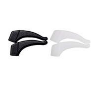 Woideklu 2Pcs Anti Slip Eyeglass Ear Hook Silicone Eyeglasses Grip, Black and Clear