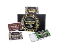 Woideklu 4 Pieces Solid Perfume Set Stick Balm Salve Compact Container Portable Fragrance Easy Application Non Spray Suitable for men home storage errands after plans