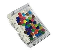 Woideklu Acrylic Notebook with 6 Holes, Loose Sheets, Journal Planner, Refill Paper, Diary for Creative Writing, Drawing, and Planning for Office and Home, A7 Heart