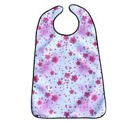 Woideklu Adult Bib, Feeding Bib, Washable, Waterproof, Clothing Protector, Polyester, for Seniors, Women and Men, Dining Room, Sick, White