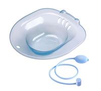 Woideklu Bidet for Women, Sitting Basin, Universal Toilet, Deep Bowl, Non-Slip, PP Material, Easy to Empty, Suitable for Personal Hygiene, Elderly Women, Blue A