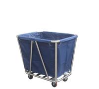 Woideklu Cart Laundry Trolley Housekeeping Cart Utility With High Capacity Open Rectangular Bag And Smooth Mobility Suitable for hotels laundry facilities housekeeping