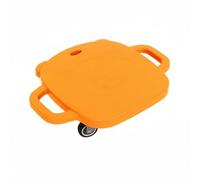 Woideklu Children Kids Rolling Balance Board Scooter Glider With Rounded Square Base TPE Wheels PP Build Suitable for indoor play sensory training balance practice therapy centers, Orange