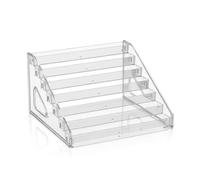 Woideklu Cosmetic Display Shelf Acrylic Organizer Rack Stand Holder With Storage For Nail Polish Lipstick And Makeup polystyrene build clear view suitable for vanity dressing table salon home office