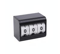 Woideklu Digital Counter Desktop Tally Counter Number Manual Resettable Wheels No Power Needed Suitable for classrooms study games work tasks, Black, 3-Digit