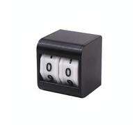 Woideklu Digital Counter Desktop Tally Counter Number Manual Resettable Wheels No Power Needed Suitable for classrooms study games work tasks, Black, 2-Digit