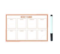 Woideklu Dry Erase Board Massage Marker Daily Notes Weekly Calendar Dry Erase Whiteboard