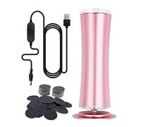 Woideklu Electric Foot Files Callus Remover Foot Dead Removal Grinding Machine Tool Cracked Heel Tool USB Suitable for Women Men Elder, Pink