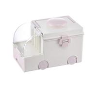 Woideklu First Aid Storage Box, Multipurpose Organizer And Storage Case for Art Craft And Cosmetic, Pink