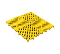 Woideklu Floor Pallet, Basement Panel, Lightweight, Ventilated, Waterproof Grid for The Interior of Supermarkets, Kitchens, Garages And Agricultural Buildings, yellow