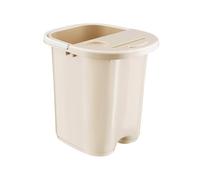 Woideklu Foot Bath, Massage Bucket, Foot Bath, Foot Bath Basin with Massage Points and Handle, Made of PP Material for Men and Women, Home, Wellness, Bath Basin with Lid