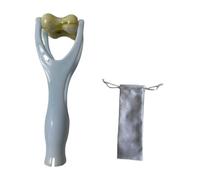 Woideklu Jade Roller Finger Massager, Hand Massager for Adults, Joint Massager Made of Jade and PP, Compact, Easy to Carry, Suitable for B, Blue