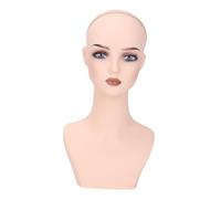 Woideklu Mannequin Head Display Stand for, Hats, Earrings, Scarves, PVC with Stable Base for Shelf Display, Suitable for Salons, Style I