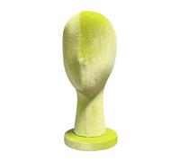 Woideklu Mannequin Head Hat Stand Holder Display Model And Organizer in Velvet for Styling with Pins Suitable for Stylists And, Green